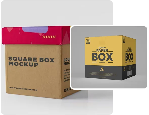 2-kraft-Cube-shipping-Boxes