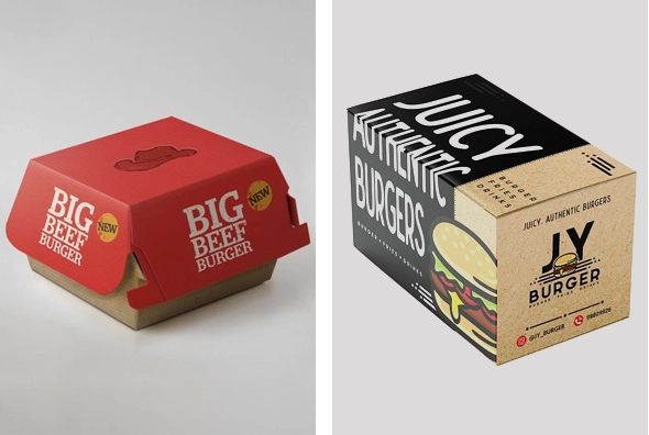 3-Kraft-Burger-Boxes